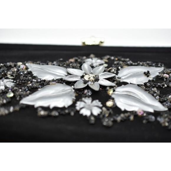 CARON of HOUSTON TEXAS Hand Decorated Original Beaded Clutch Bag Purse 1950s - Picture 3 of 7